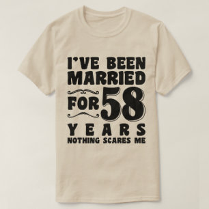 Ik Ben 58 Jaar Getrouwd Man Vrouw Grappig T-shirt