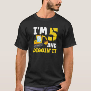 Ik ben 5 en ik citeer het 5e verjaardag graaf grav t-shirt