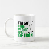 Ik ben 60 dagelijkse Mok van Iron Funny Golfer (Links)