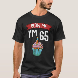 Ik ben 65 65-5-65-jarige Cake Gag T-shirt