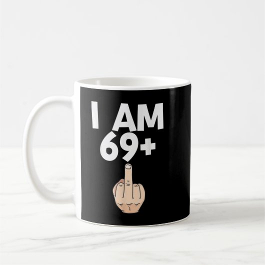 Ik ben 69 plus 1 Funny 70th Birthday Gift Koffiemok (Links)