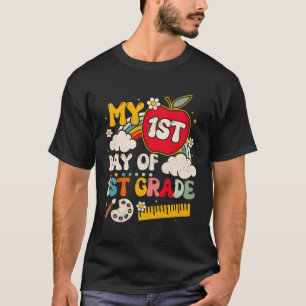 Ik ben 6 klaar om mijn eerste schooldag 1e gr te l t-shirt