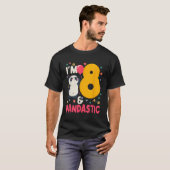 Ik ben 8 Pandastic Panda Py Celebration 8th T-shirt (Voorkant volledig)