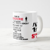 IK BEN A-MARINE-DAT MISSES EXTRA GROTE BEKER (Voorkant rechts)