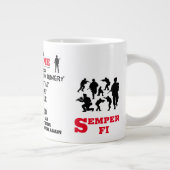 IK BEN A-MARINE-DAT MISSES EXTRA GROTE BEKER (Rechts)