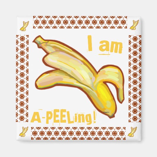 Ik ben A-Peeling Banana Magneet (Voorkant)