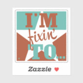 Ik ben aan het repareren sticker (Vel)