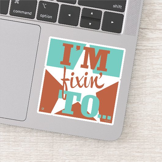 Ik ben aan het repareren sticker (Detail)