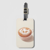 Ik ben aan het schuimen met gevoelens – Coffee Art Bagagelabel (Voorkant (verticaal))