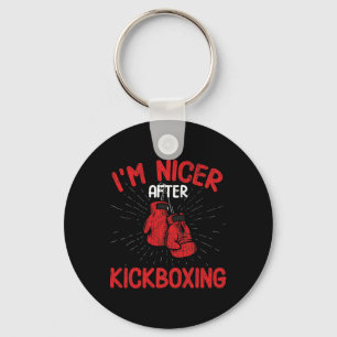 Ik ben aardiger na kickboksen Funny Kick Boxer Bok Sleutelhanger