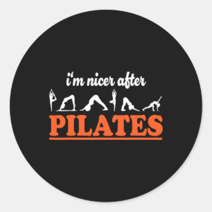 Ik ben aardiger na Pilates Fitnessinstructeur Funn Ronde Sticker