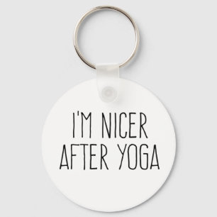 Ik ben aardiger na yoga sleutelhanger