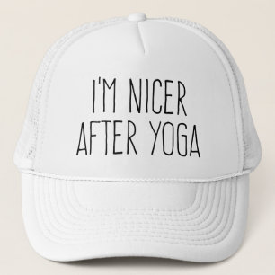 Ik ben aardiger na yoga trucker pet