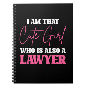 Ik ben advocaat-meisje notitieboek