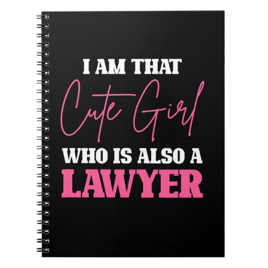 Ik ben advocaat-meisje notitieboek (Voorkant)