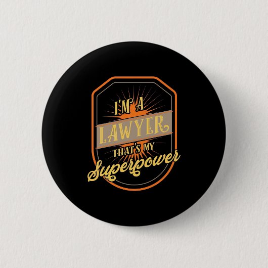 Ik ben advocaat ronde button 5,7 cm (Voorkant)