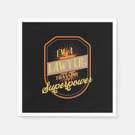 Ik ben advocaat servet (Voorkant)