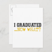 Ik ben afgestudeerd, wat nu? aankondigingskaart (Voorkant / Achterkant)