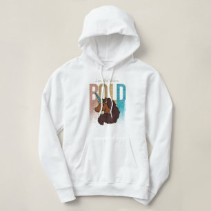 Ik ben Afro Eenhoorn Bold Glitter Design Hoodie