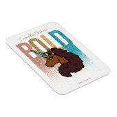 Ik ben Afro Eenhoorn | Bold Glitter Design Magneet (Rechterzijde)