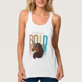 Ik ben Afro Eenhoorn | Bold Glitter Design Tanktop (Voorkant)