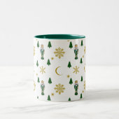 Ik ben alleen maar voedingskrakers voor kerstMok Tweekleurige Koffiemok (Center)