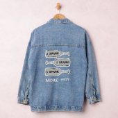 Ik ben alleen slecht/spanked dubbelzijdig denim jacket (Hangar)