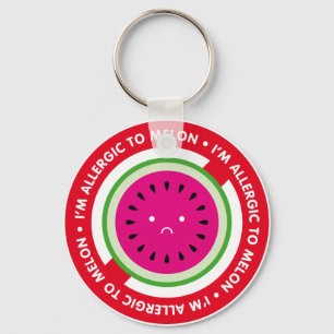 Ik ben allergisch voor meloen. Melonallergie Sleutelhanger