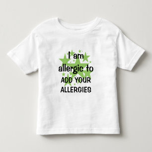 Ik ben allergisch voor - pas me aan met de allergi kinder shirts