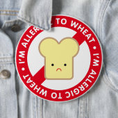 Ik ben allergisch voor tarwe! ronde button 6,0 cm (In situ)