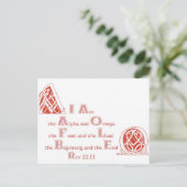 Ik ben Alpha en Omega Briefkaart (Staand voorkant)