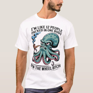 Ik ben als 12 mensen verpakt in een body spin t-shirt