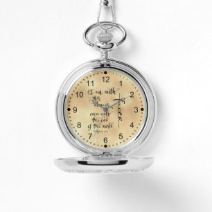 Ik ben altijd bij je, bijbelvers horloge