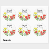 Ik ben altijd bij jou ronde sticker (Vel)