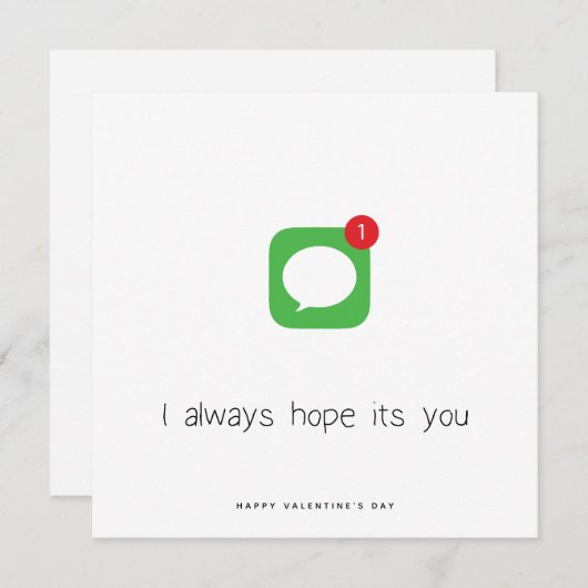 Ik ben altijd de Kaart van Valntijns. (Voorkant / Achterkant)