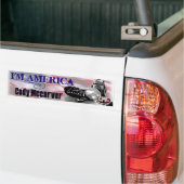 Ik ben Amerika Bumpersticker (Op Truck)