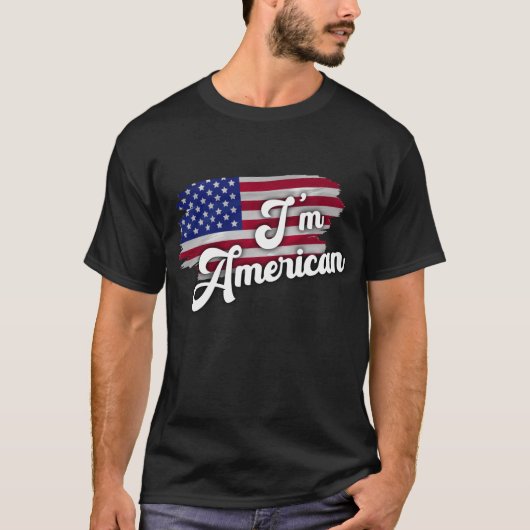 Ik ben Amerikaans T-shirt (Voorkant)