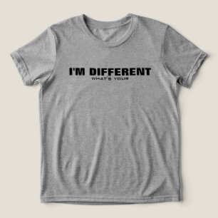 Ik ben anders, superkracht - Motiverend, Tri-Blend Shirt