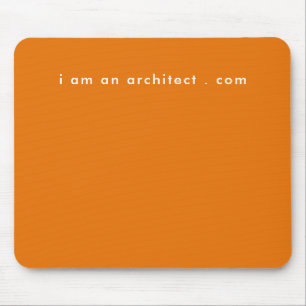 Ik ben architect jouw website adres Eenvoudig mode Muismat