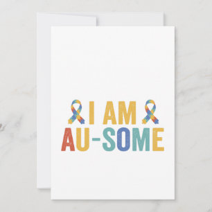 Ik Ben Au-Some Autisme Grappig Autistisch Bewustzi Kaart
