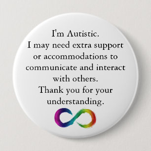 "Ik ben Autistic" Awareness Button