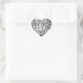 Ik ben Aware_ Hart Sticker (Tas)