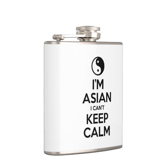 Ik ben Aziatisch dat ik geen kalm kan houden. Heupfles (Rechts)