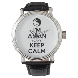 Ik ben Aziatisch dat ik geen kalm kan houden. Horloge