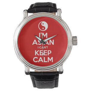 Ik ben Aziatisch dat ik geen kalm kan houden. Horloge