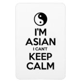 Ik ben Aziatisch dat ik geen kalm kan houden. Magneet (Verticaal)
