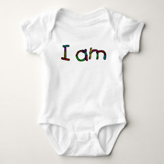 Ik ben baby jersey bodysuit. romper