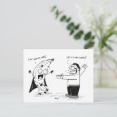 "IK BEN BANANA-MAN!" Briefkaart (Staand voorkant)