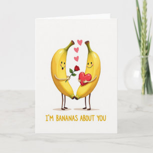 Ik ben Bananen Over Je Liefdeskaart Kaart