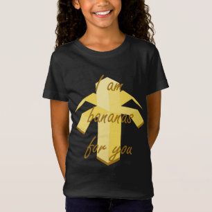 Ik ben bananen voor je grappig en schattig fruiton t-shirt